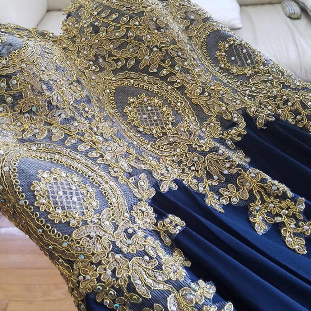 Navy Blue Prom Dress